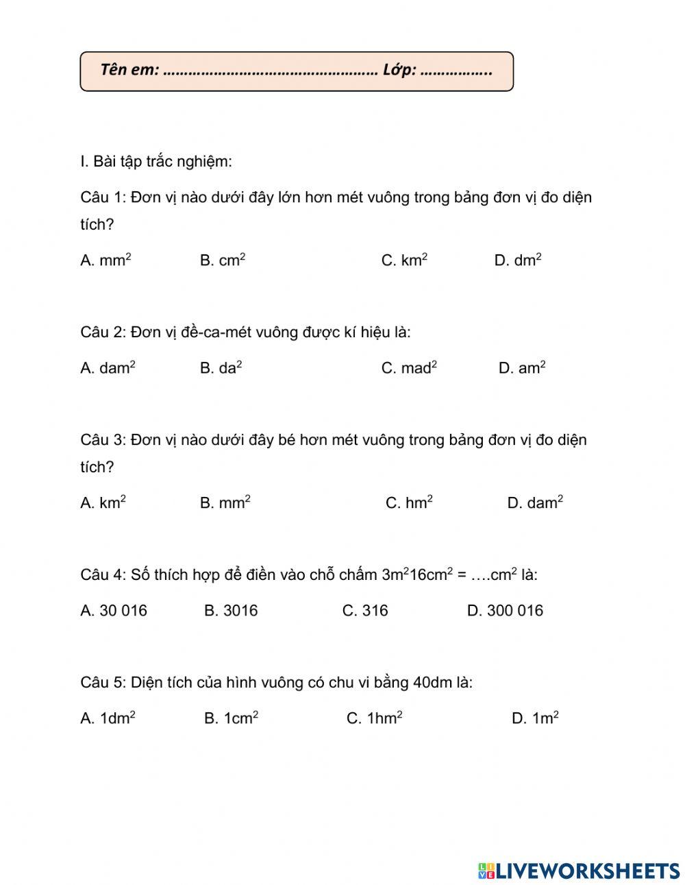 Bảng đơn vị đo khối lượng