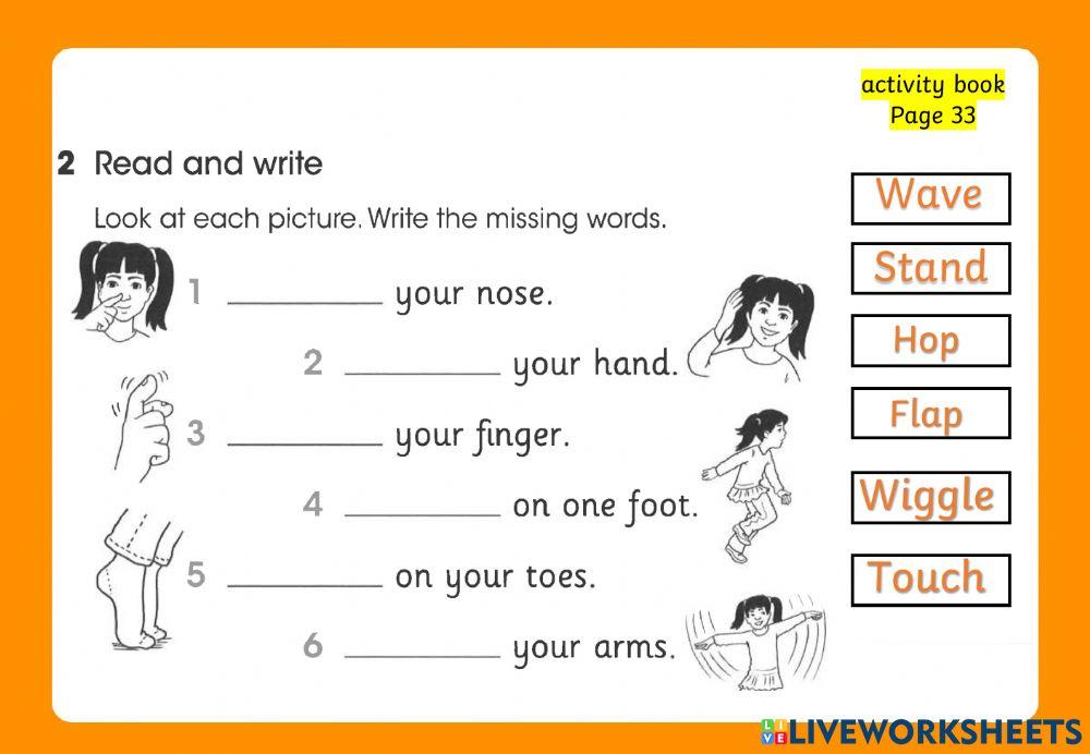 Activity book page 33