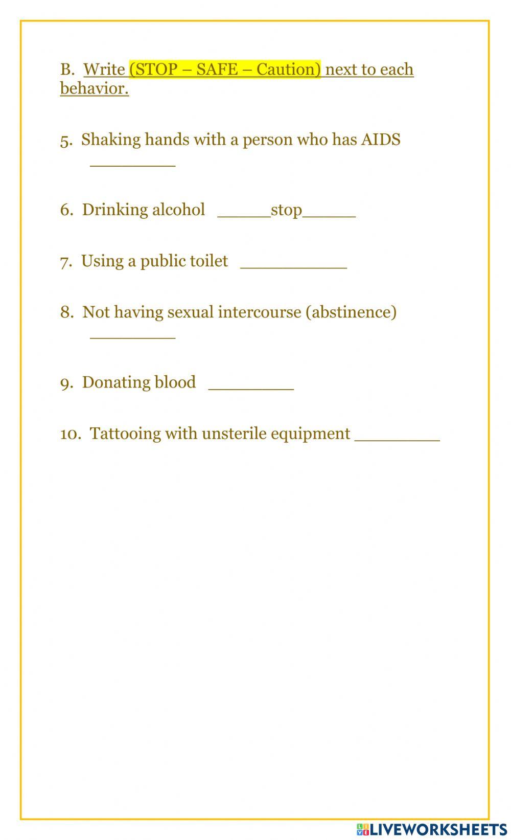 Health and Family Life - How Risky Is It