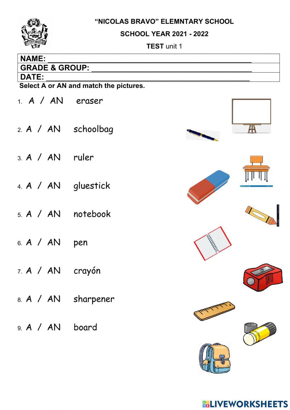 1530947 1st Grade Test Rogeliocnb LiveWorksheets 1530947-1st-grade-test-rogeliocnb-liveworksheets