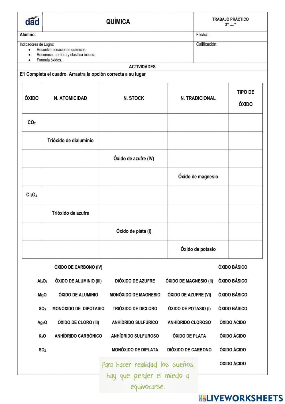 Óxidos Óxidos
