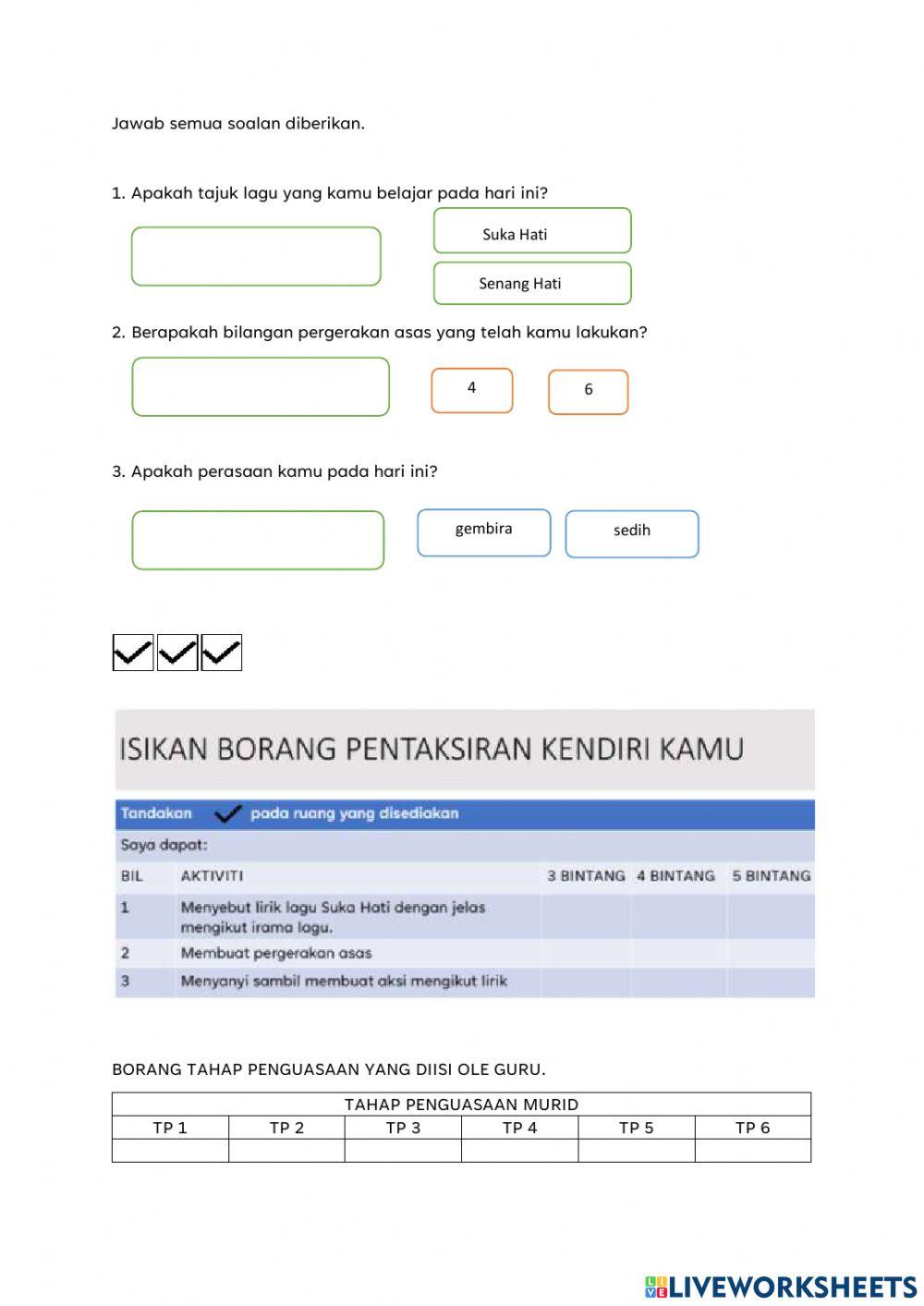 Nyanyian dan gerakan