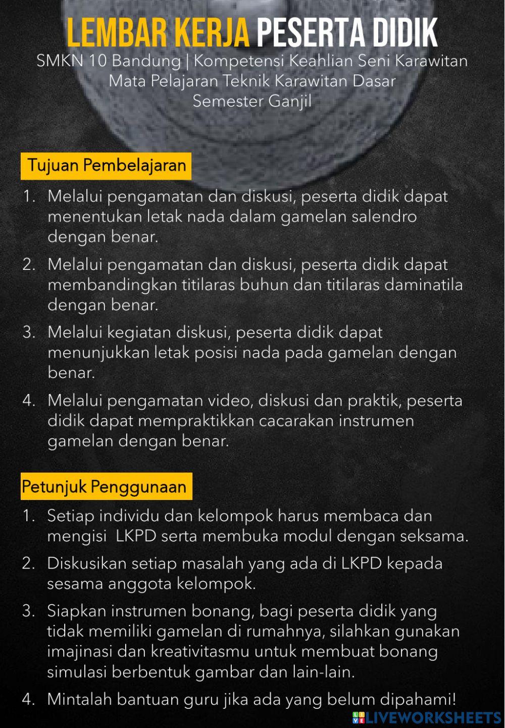 LKPD Sistem Laras dan Penotasian