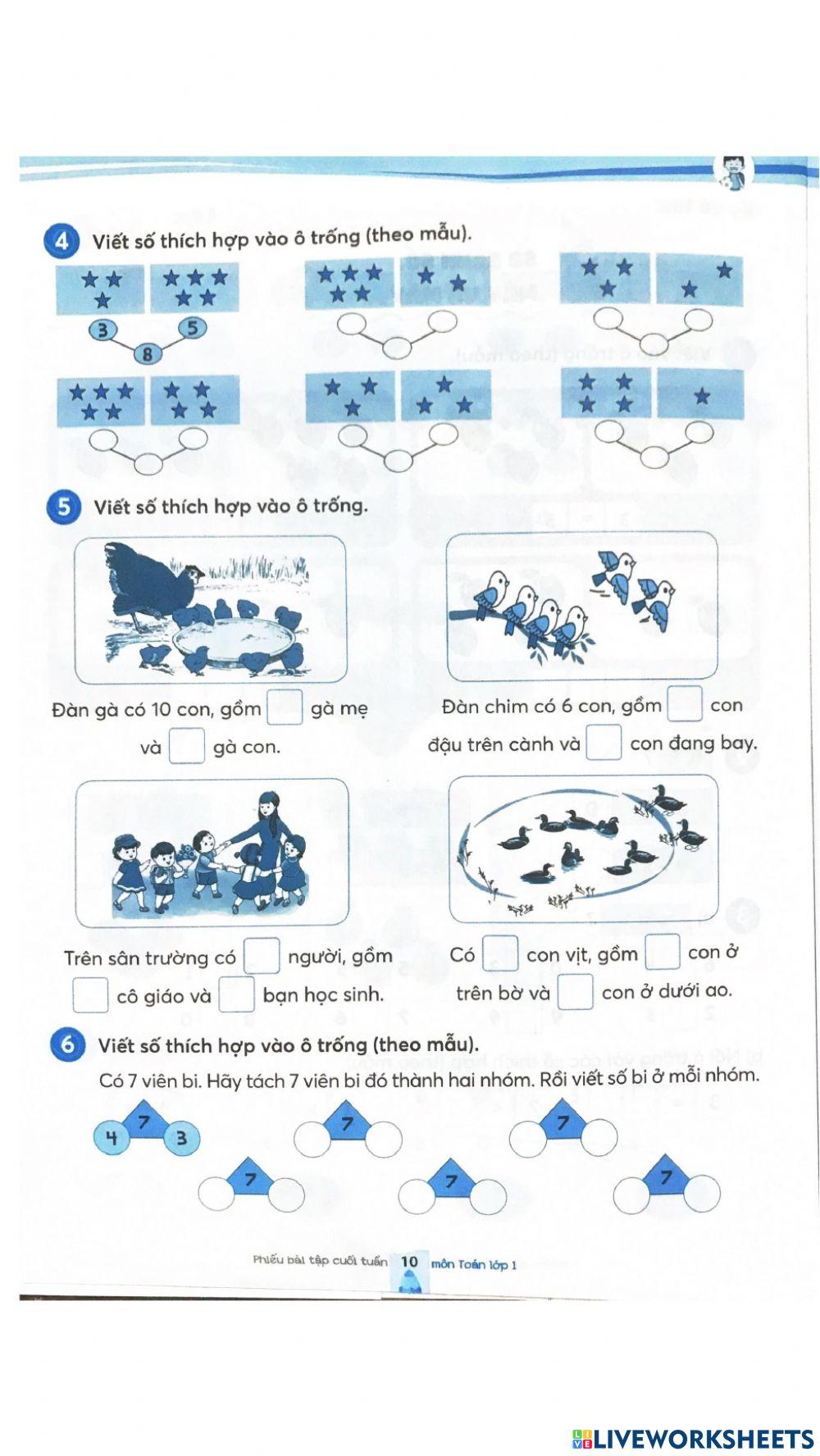 Bài tập cuối tuần 5 - Toán