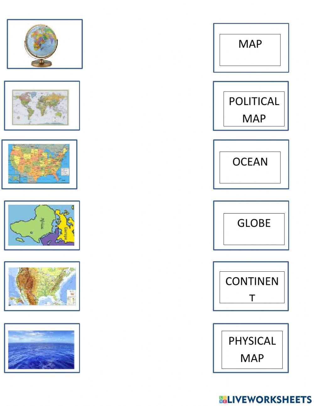 Maps vocabulary 1