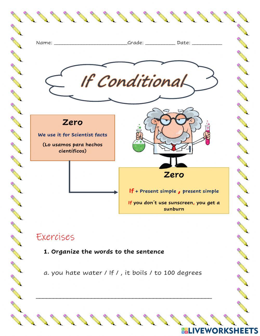 If Conditional online worksheet | Live Worksheets