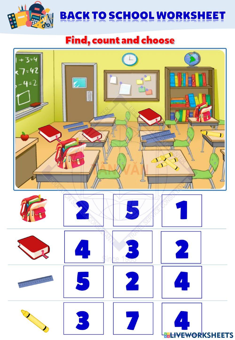 School thing worksheer