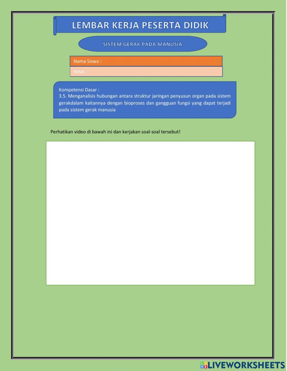 Sistem Gerak (Rangka)