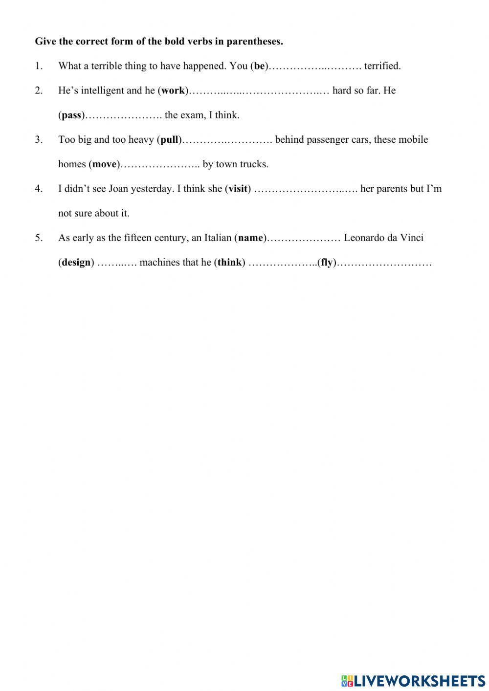 E9 - Unit 3 - F Practice 3B - Chia động từ
