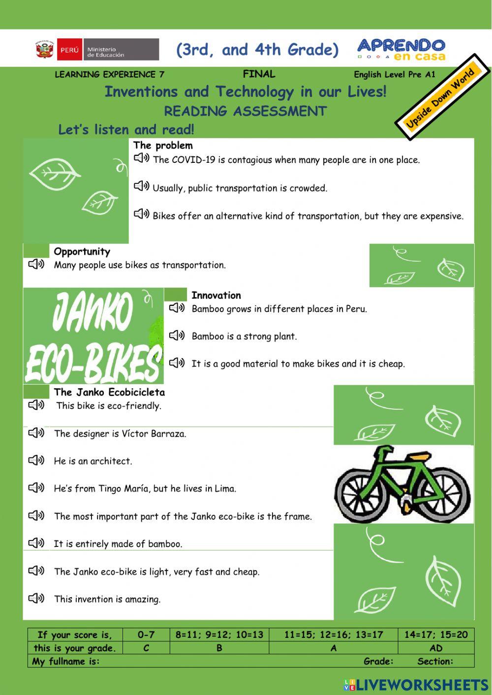 Inventions and Technology in our Lives! 7th term