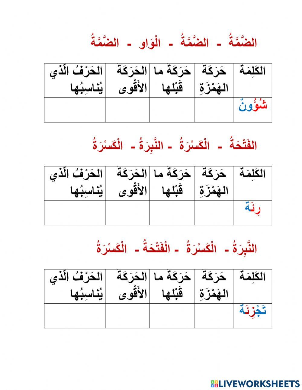 الهمزة المتوسّطة