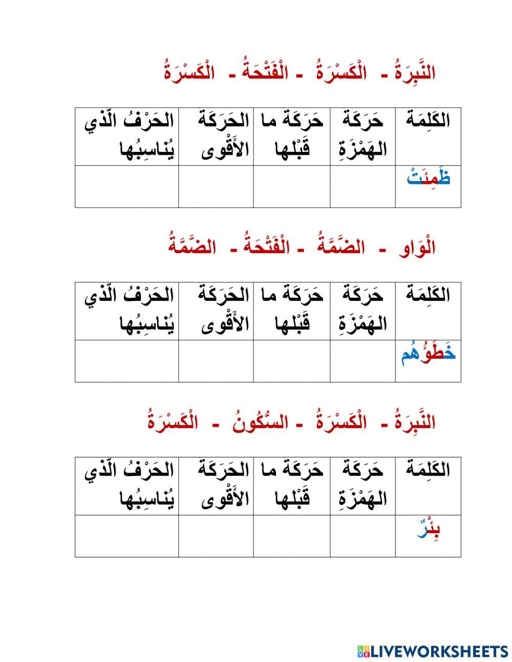 الهمزة المتوسّطة