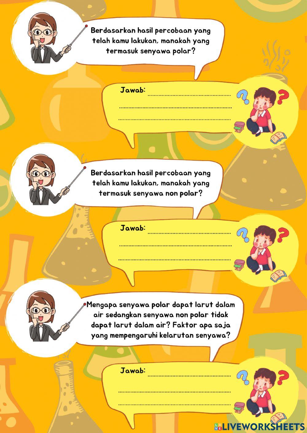 Home Experimen Uji Kepolaran Senyawa