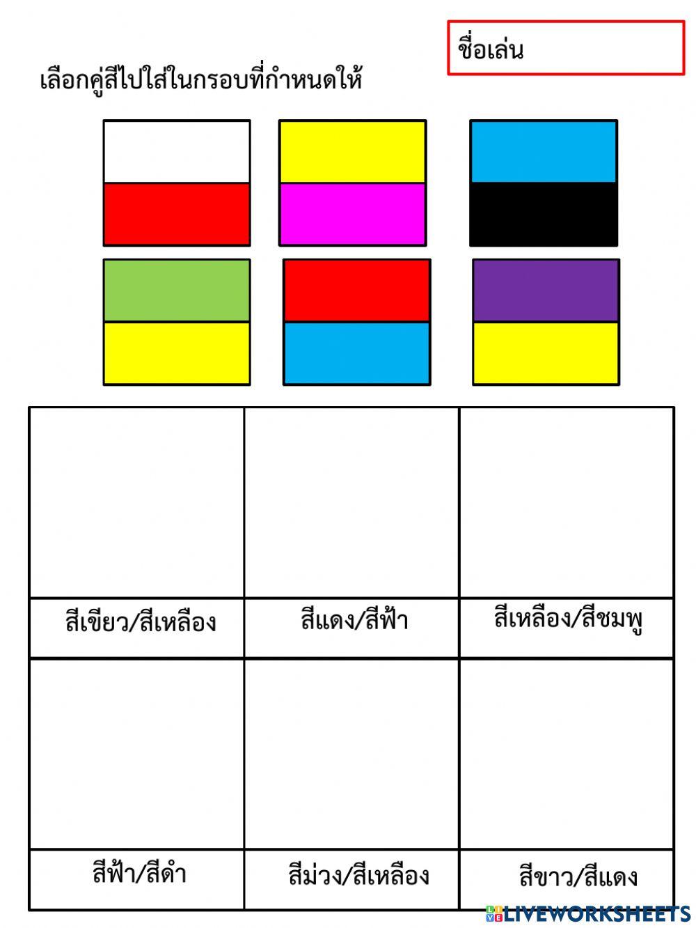 จับคู่สี