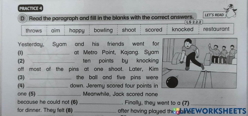 GET ACTIVE - fill in the blanks