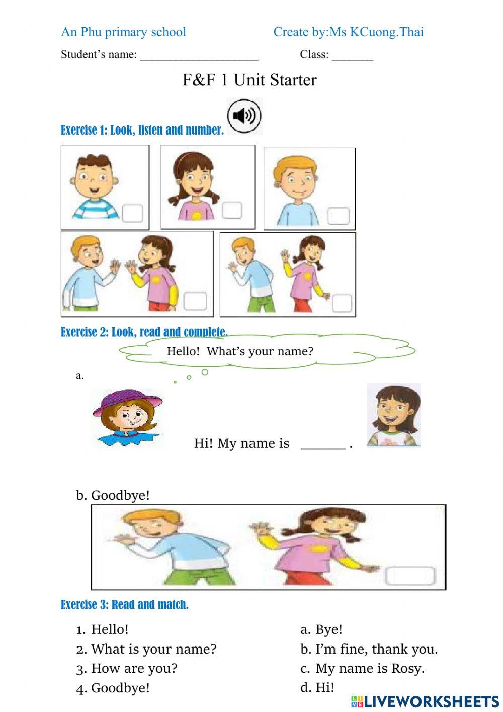 F-F1-2 Unit starter.