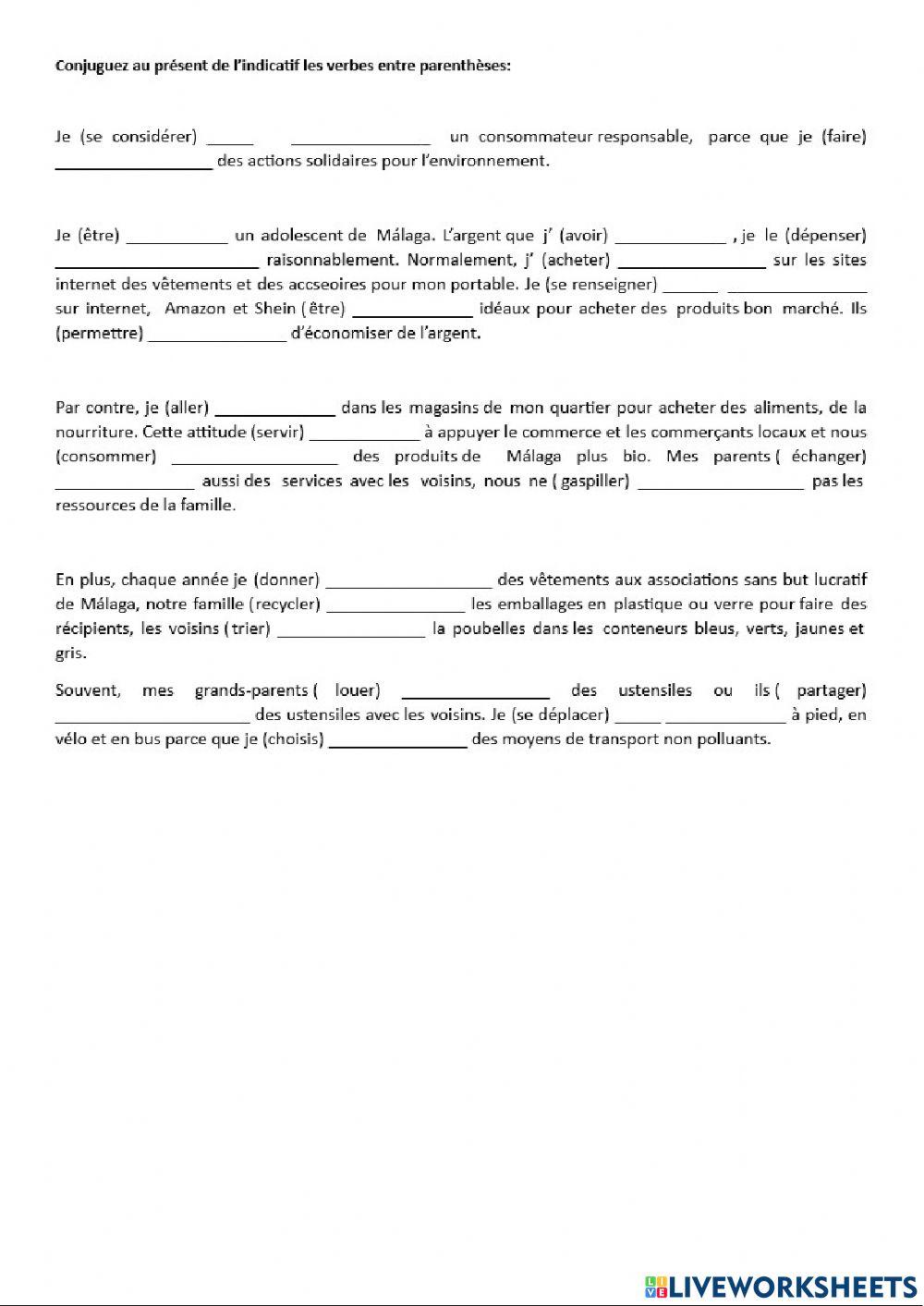 La consommation responsable