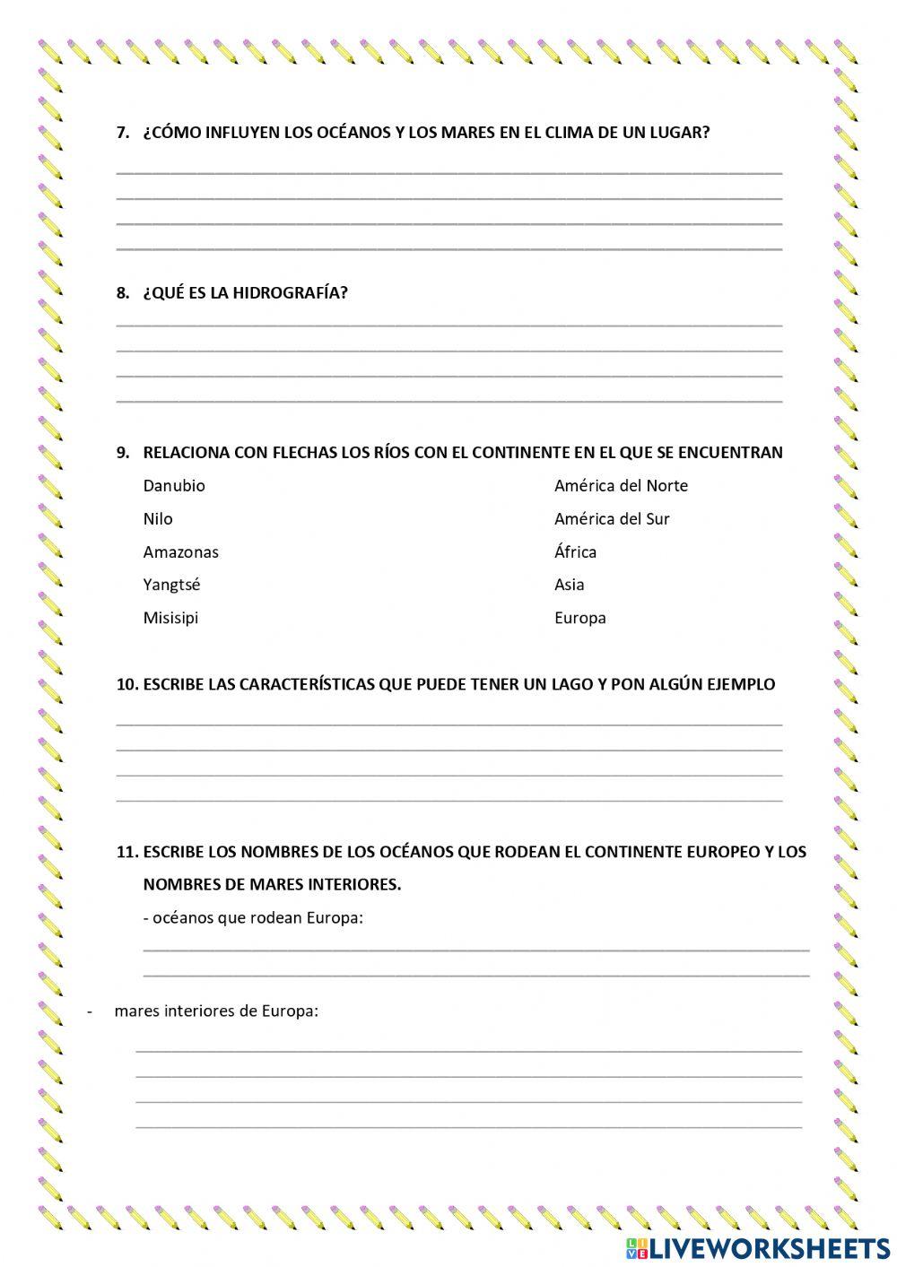 El relieve y los climas de la Tierra I