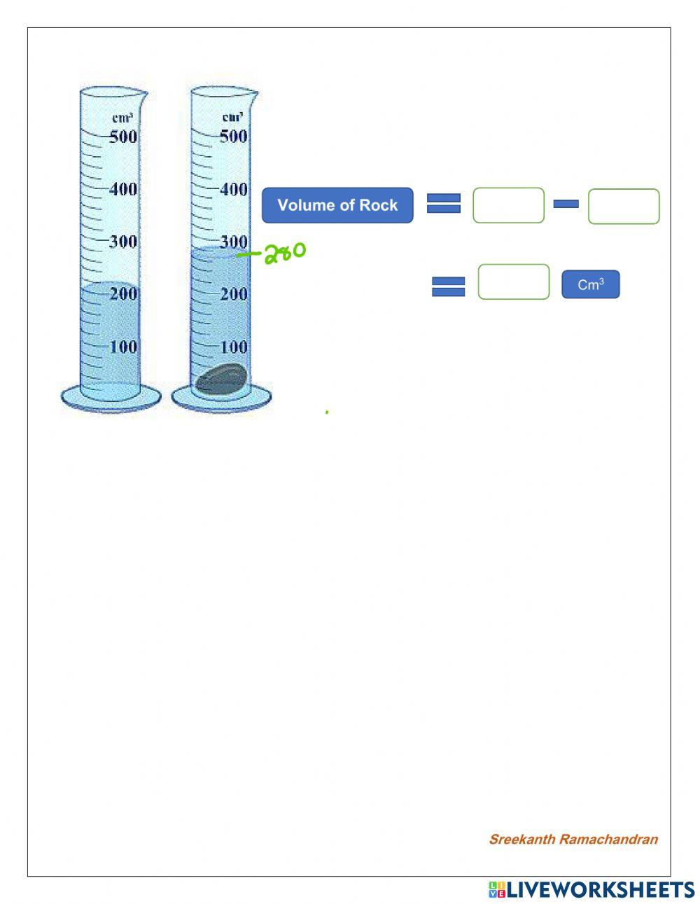 Physical property- volume