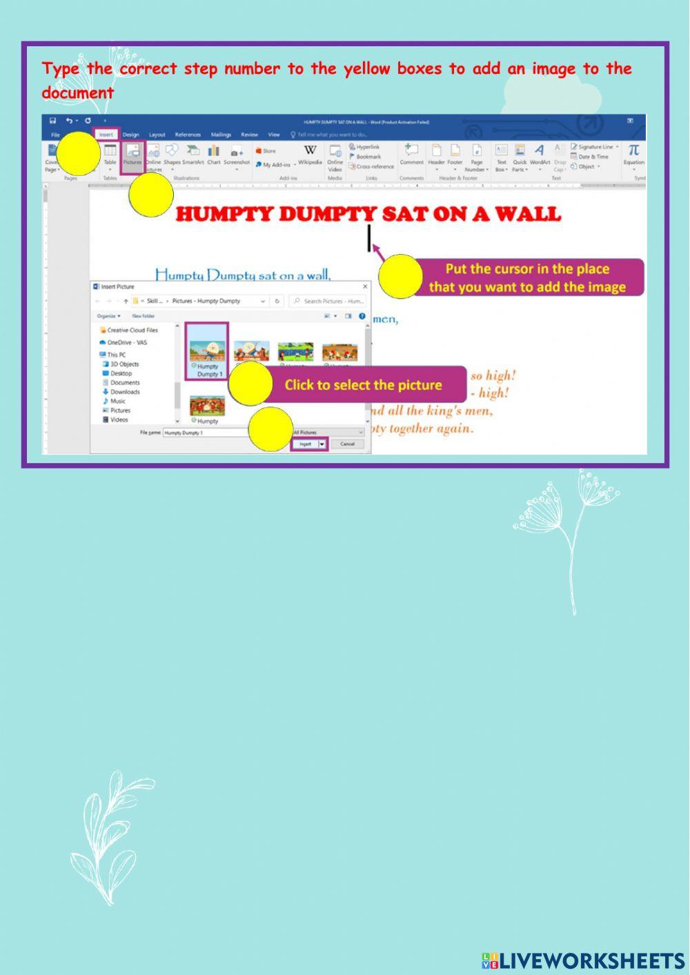 G3 - MS Word - Add images