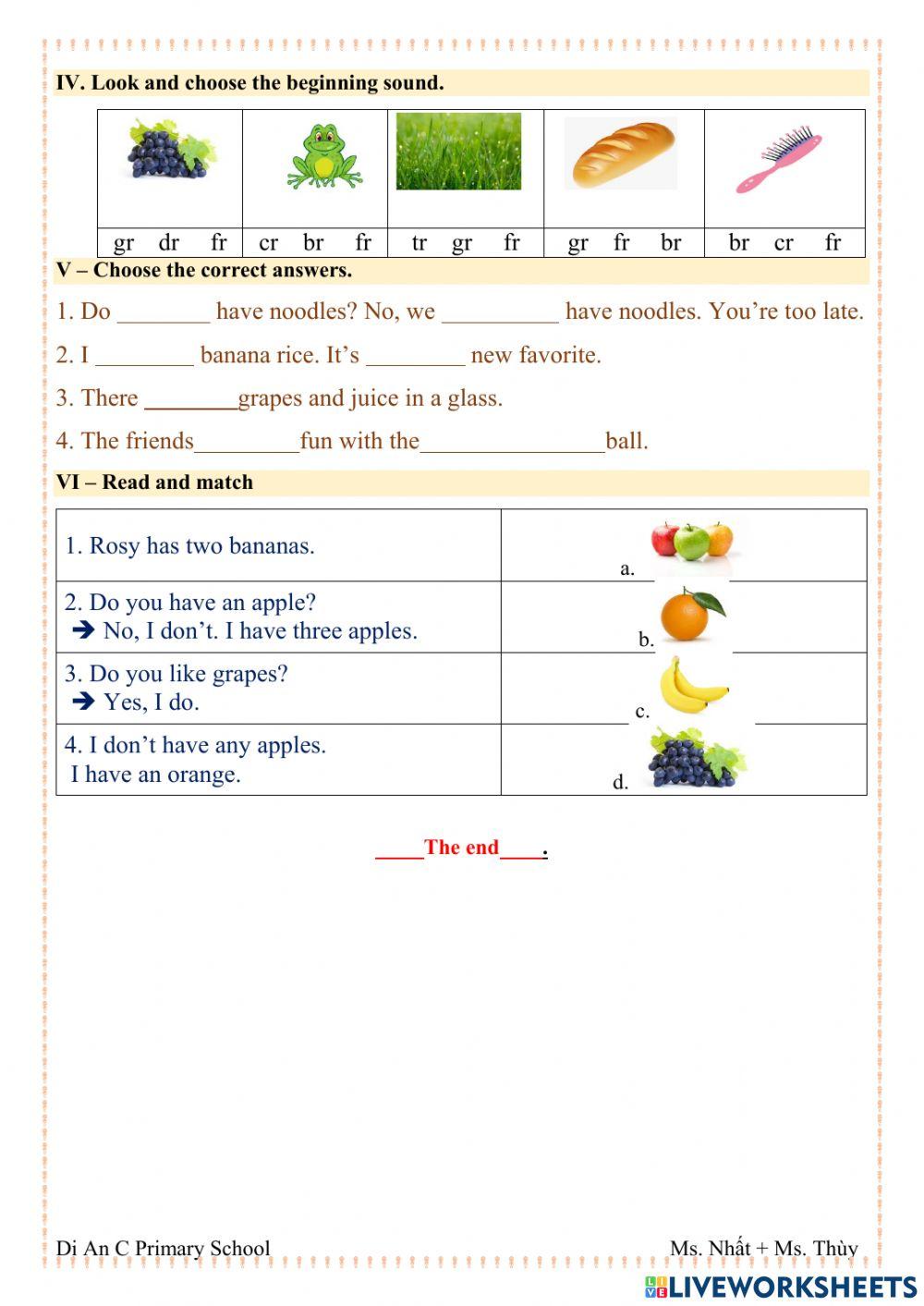 Unit 3 - lessons 4,5, 6 - family and friends 4