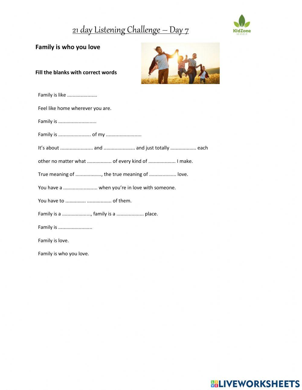 Family is who you love