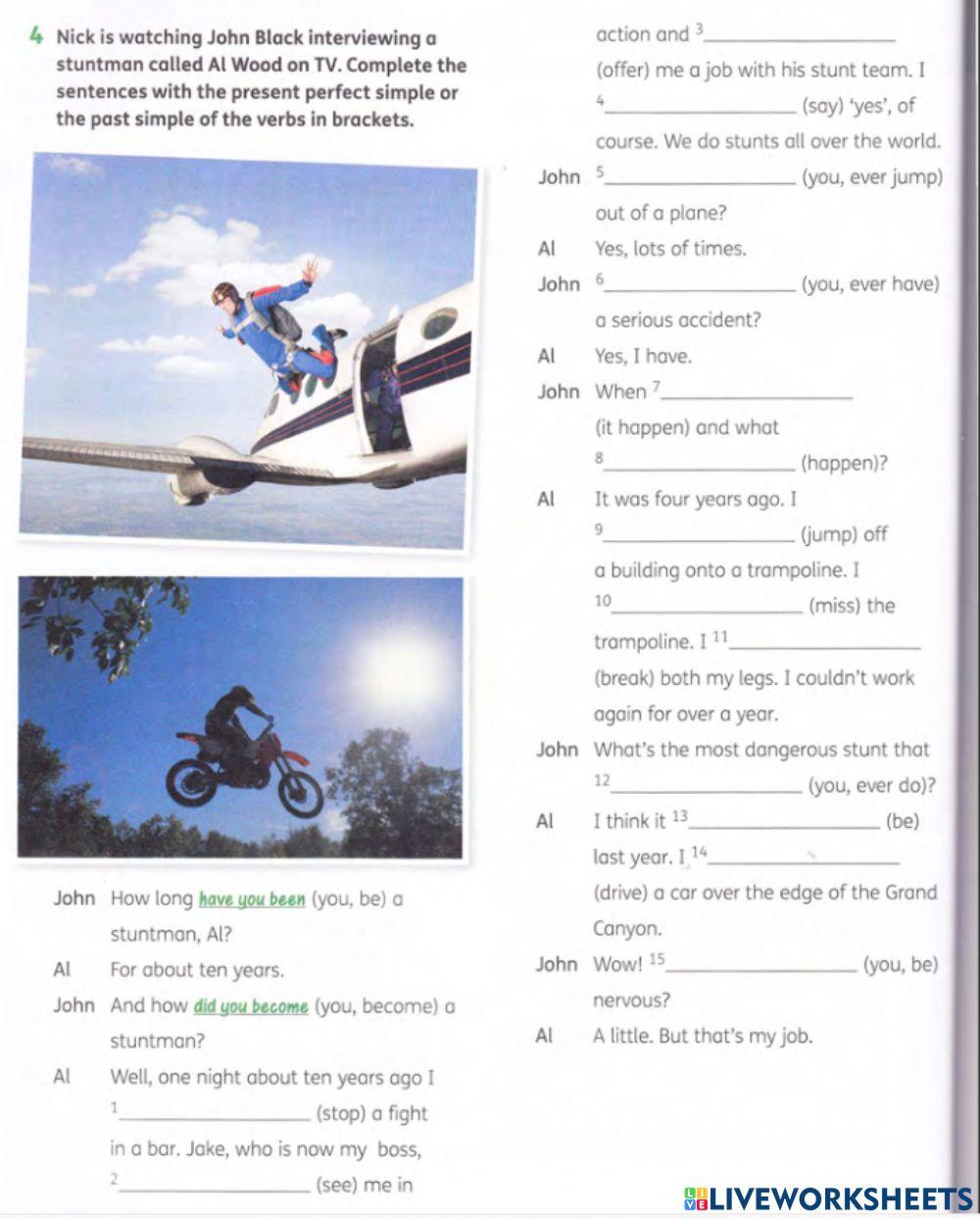 Grammar Oxford-Past simple and present perfect