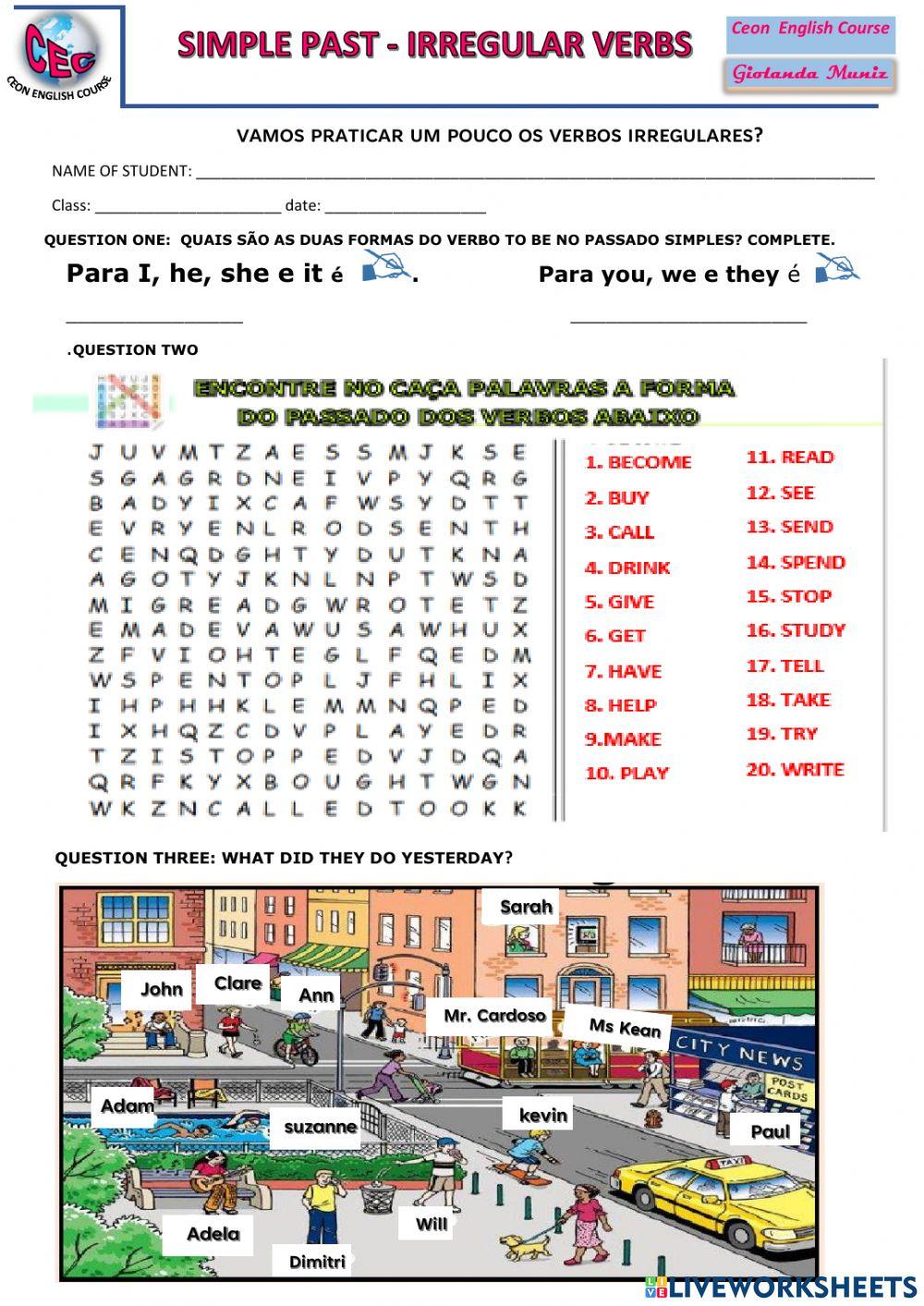 Irregular verbs