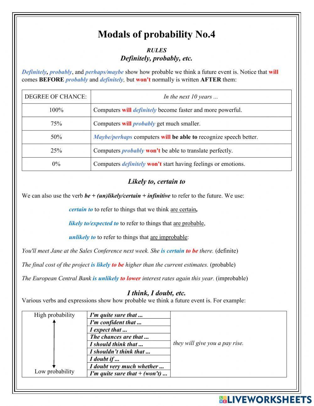 Modals of probability