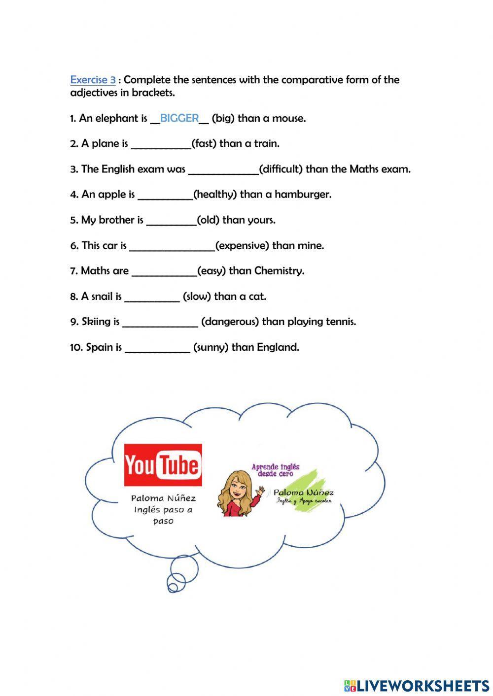 Lesson 28 - comparatives