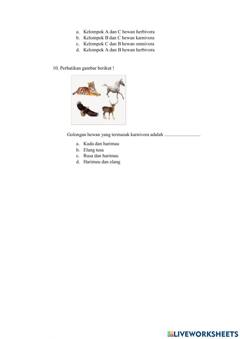 Soal evaluasi tema 5