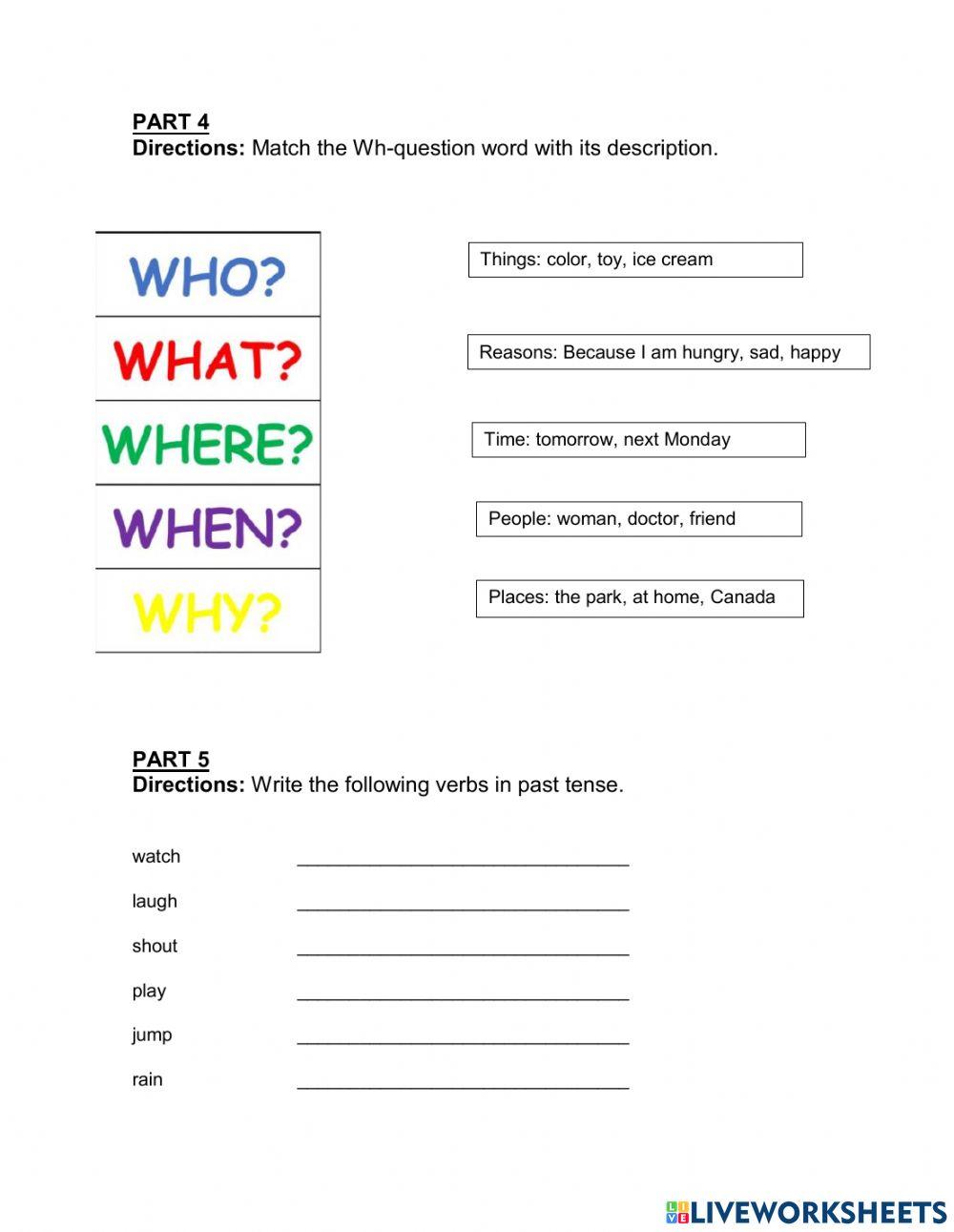 3rd Grade SEP-Cambridge Quiz 2 (October)