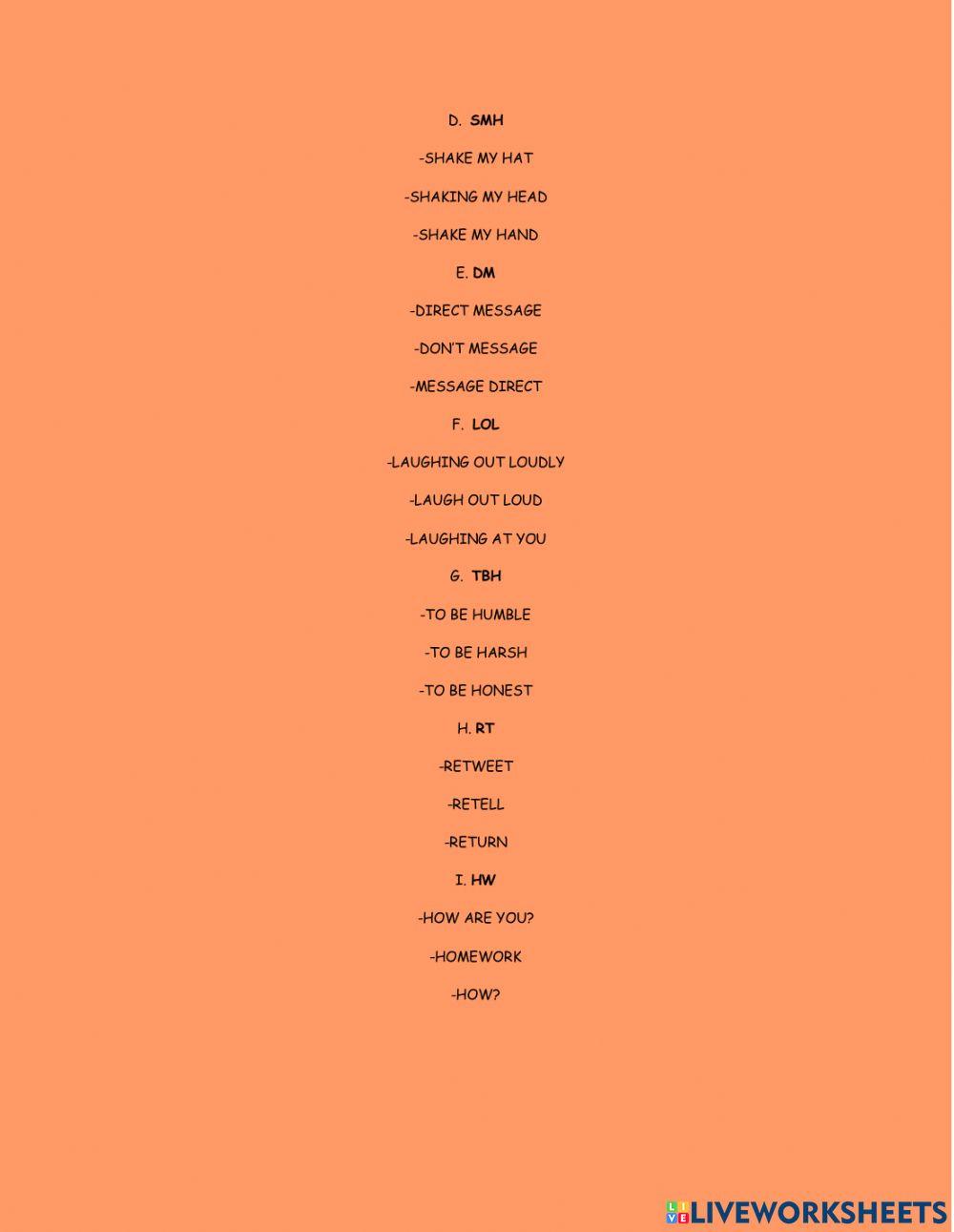 Social media acronyms 2