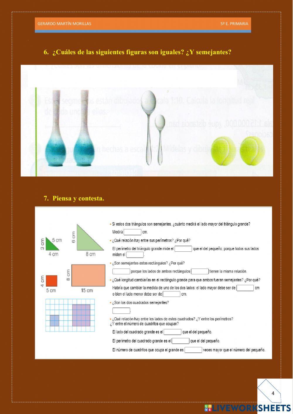 Geometría. Ficha 5.