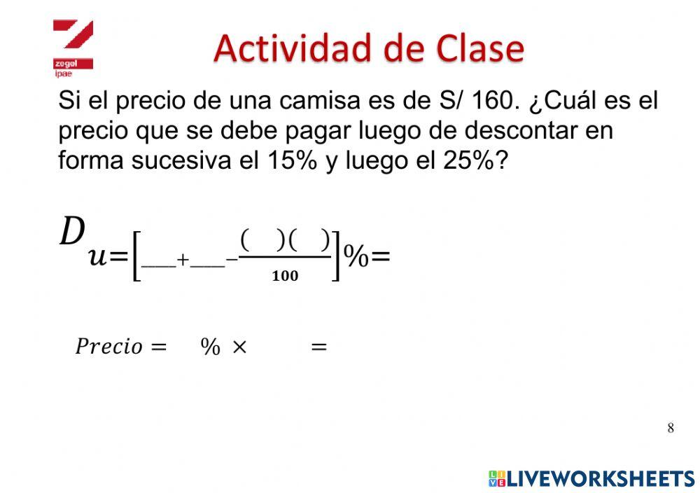 Descuento Equivalente 3