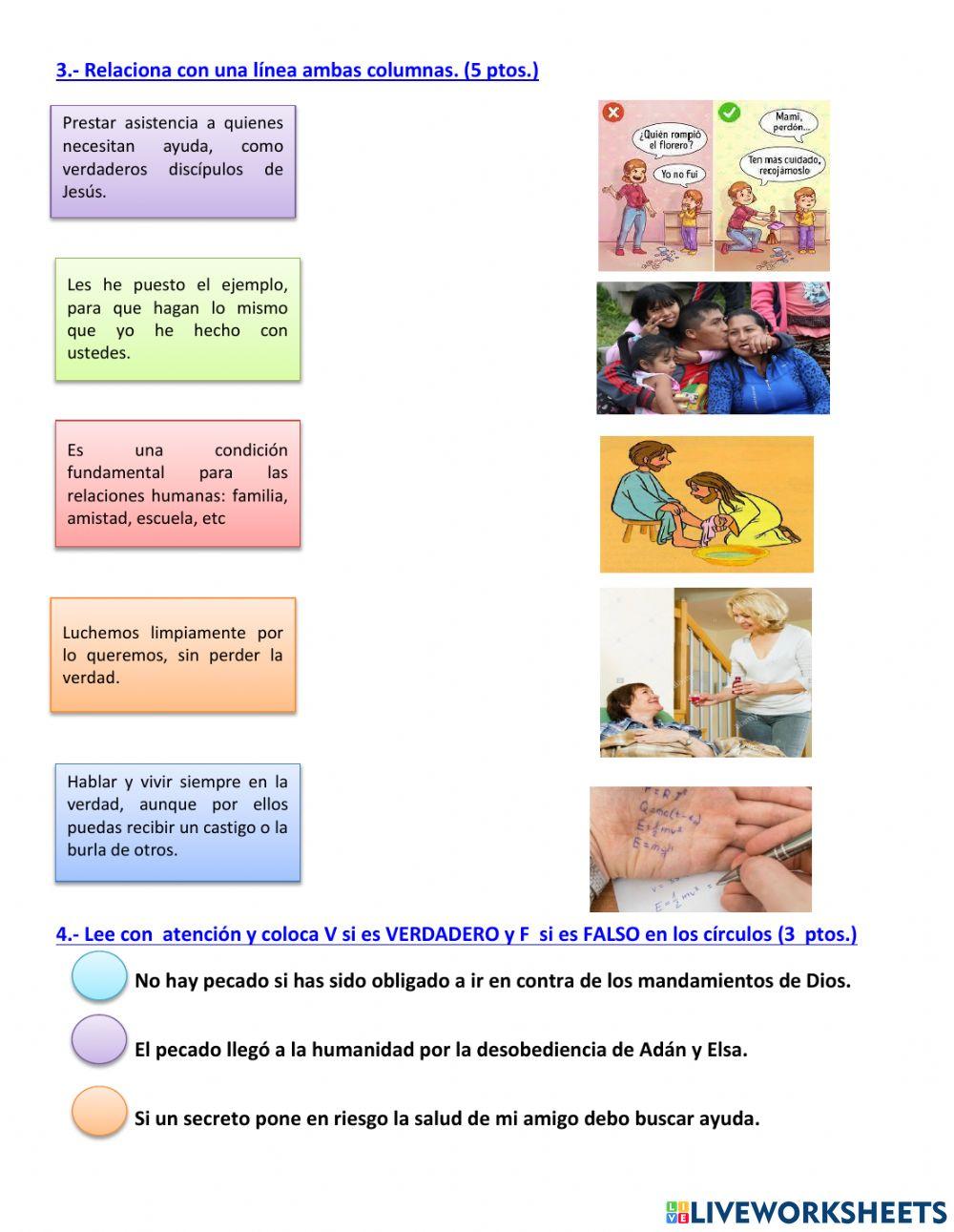 Examen iii bimestre de religión rezagados