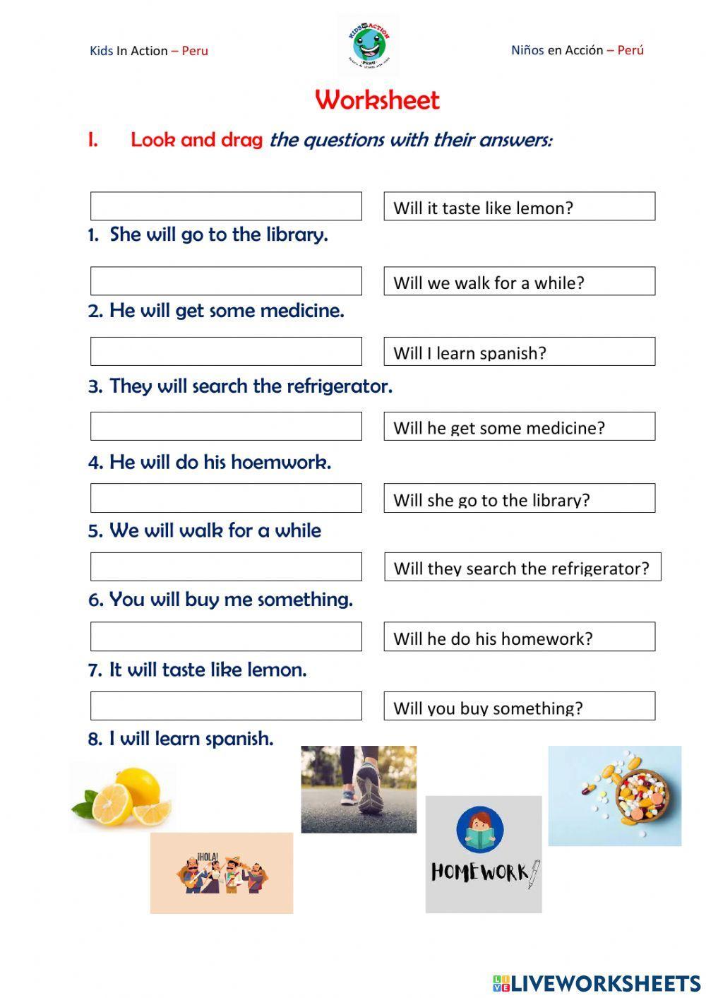 MOVERS 8 - Class 6 - Questions with 'will'
