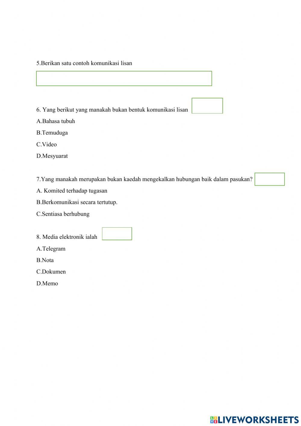 1.3 semangat kerjasama dalam kumpulan srt tingkatan 4