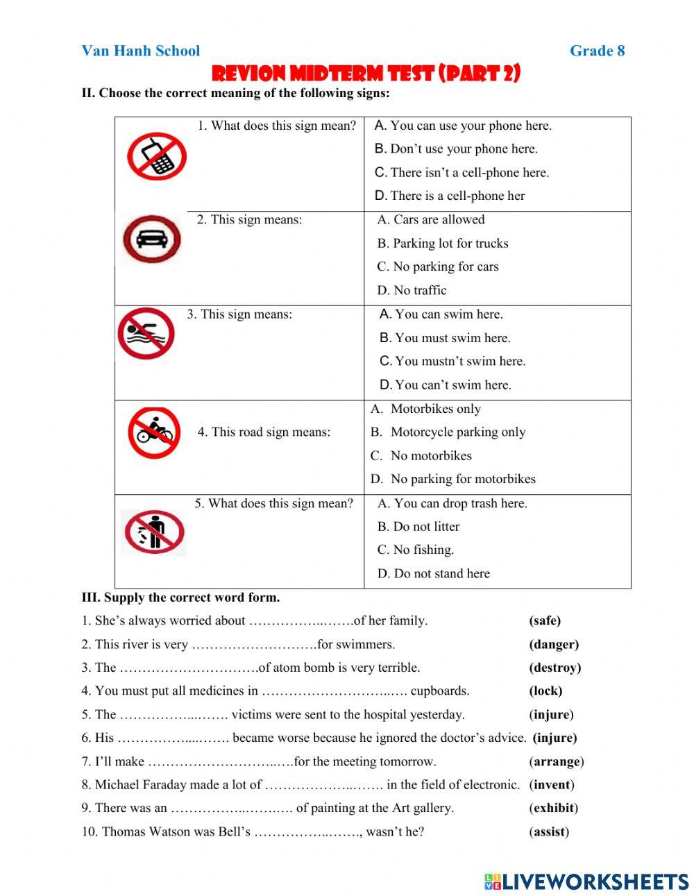 Revison part 2-garde 8