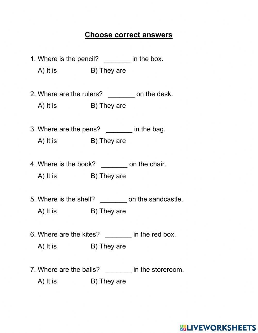 Where is-are, it is-are... (Part 2)