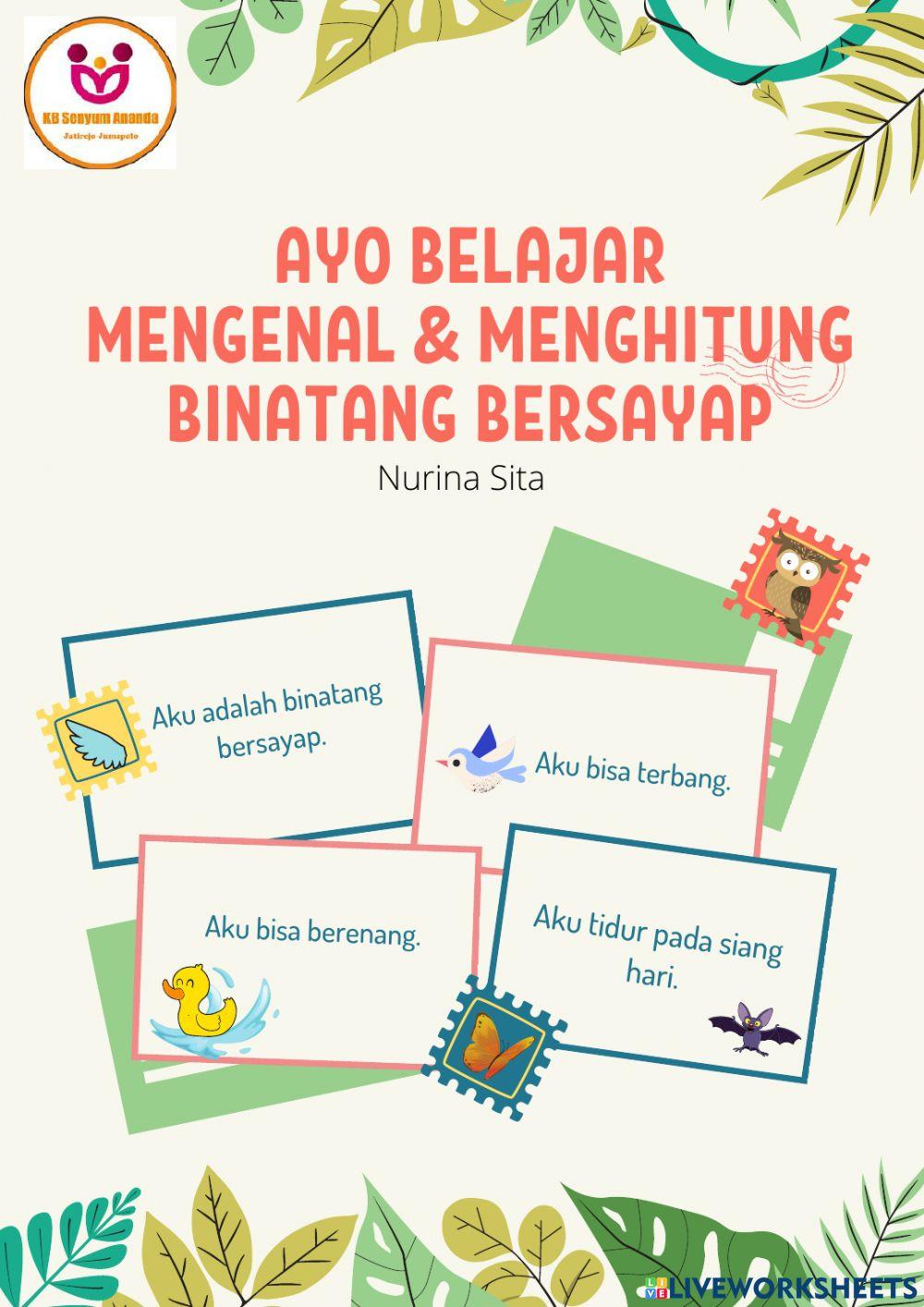 Mengenal & Menghitung Binatang Bersayap