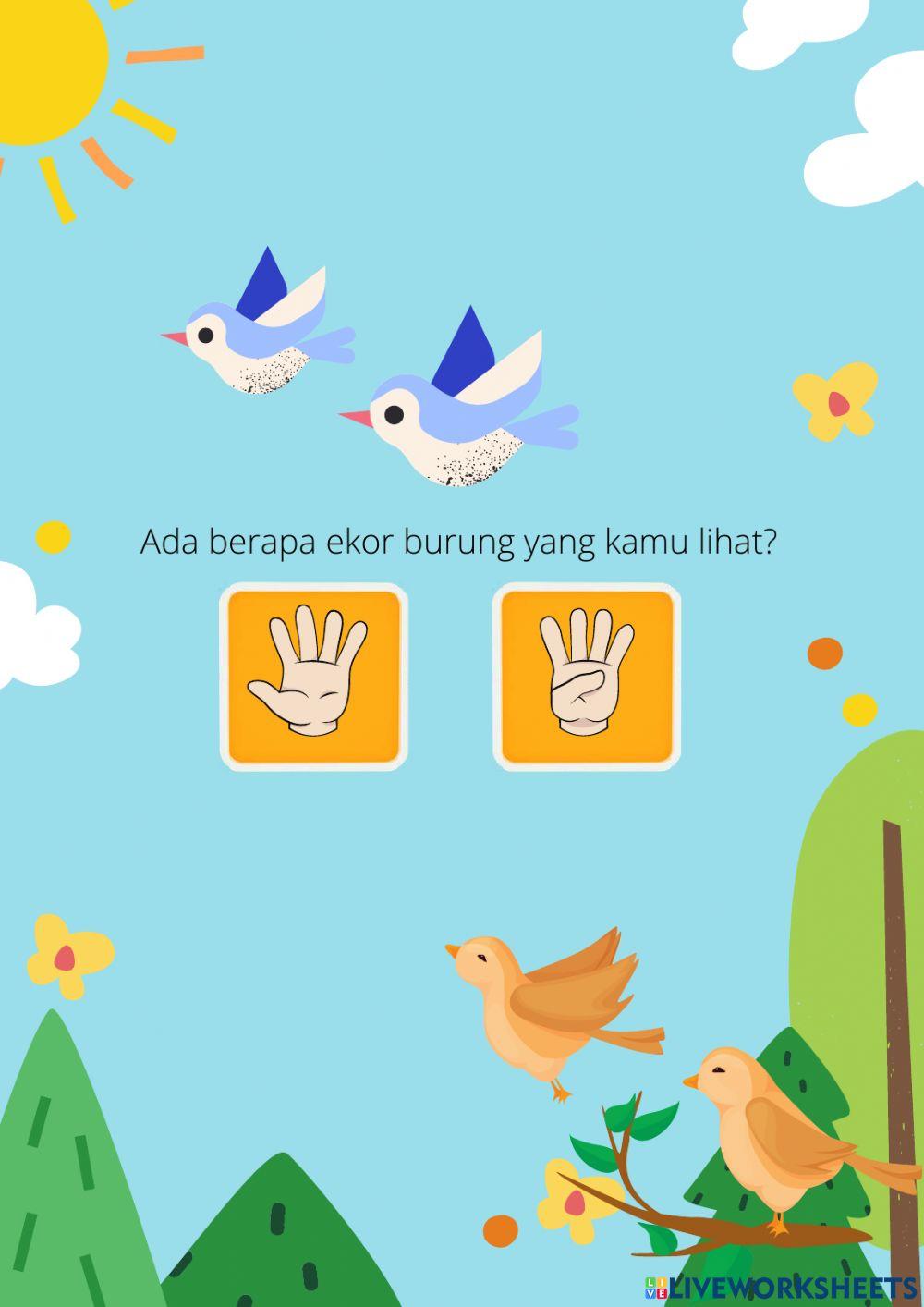 Mengenal & Menghitung Binatang Bersayap