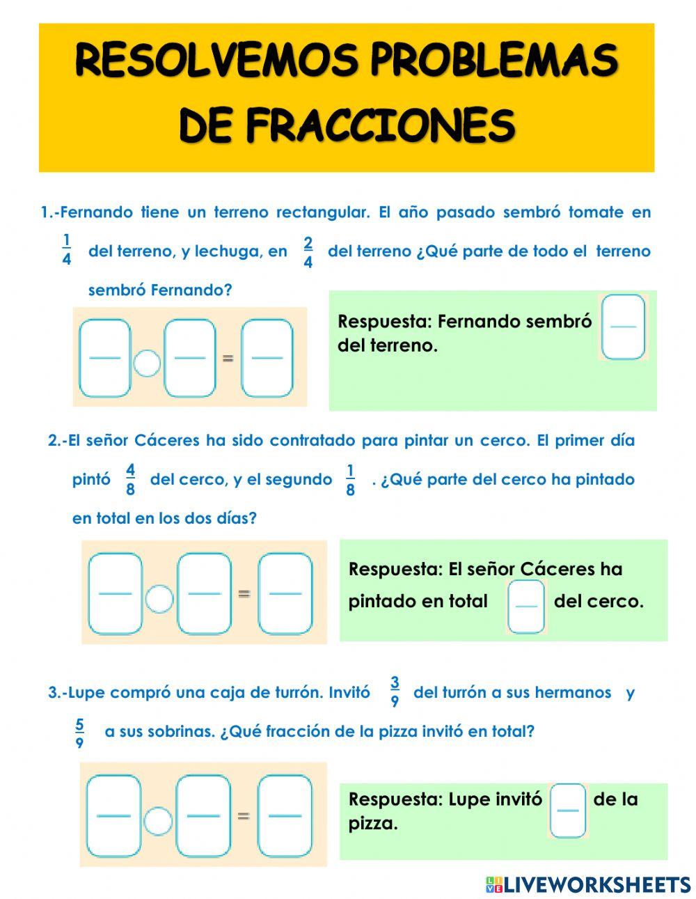 Fracciones homogéneas