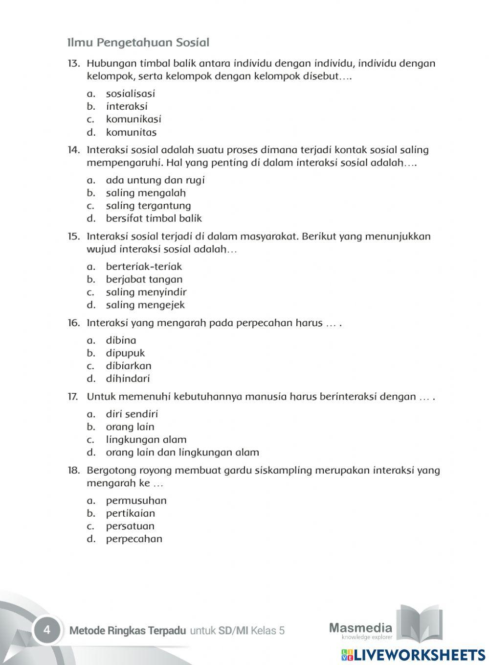 Tema 4 sub 1 Kelas 5