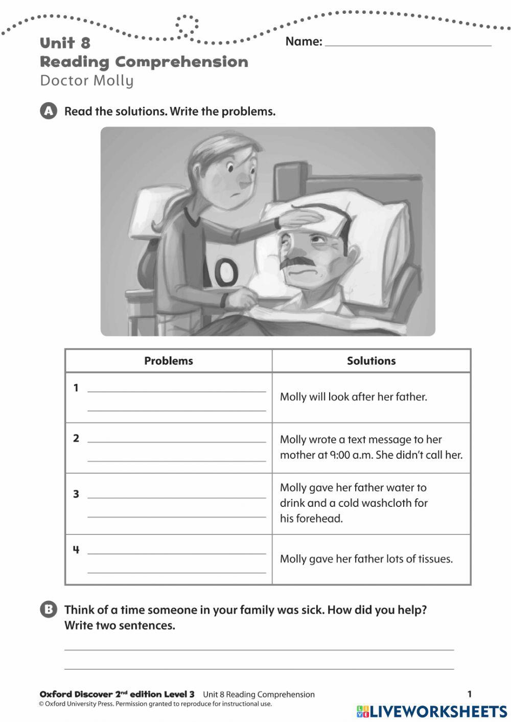 Problem and Solution - Reading Comprehension