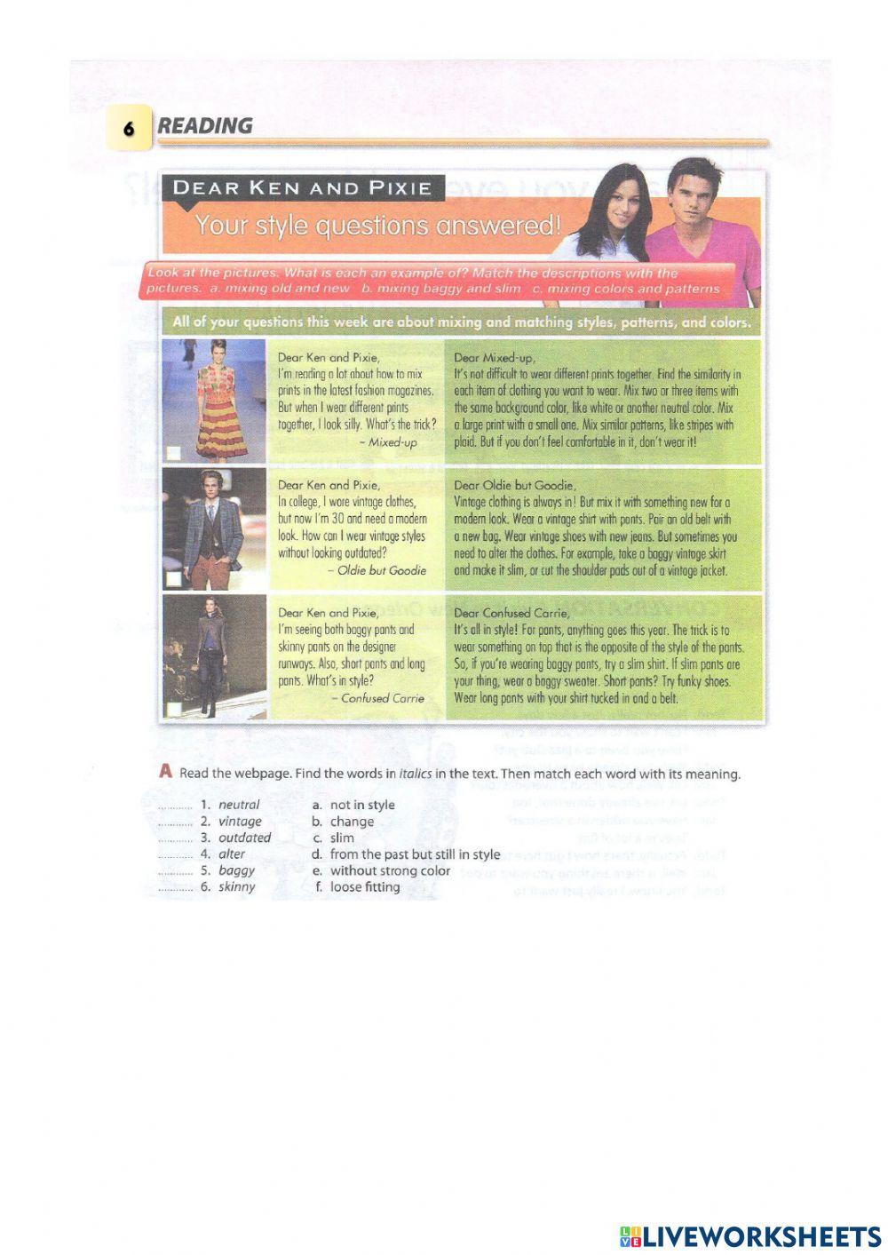 General English - Progress Test I worksheet | Live Worksheets