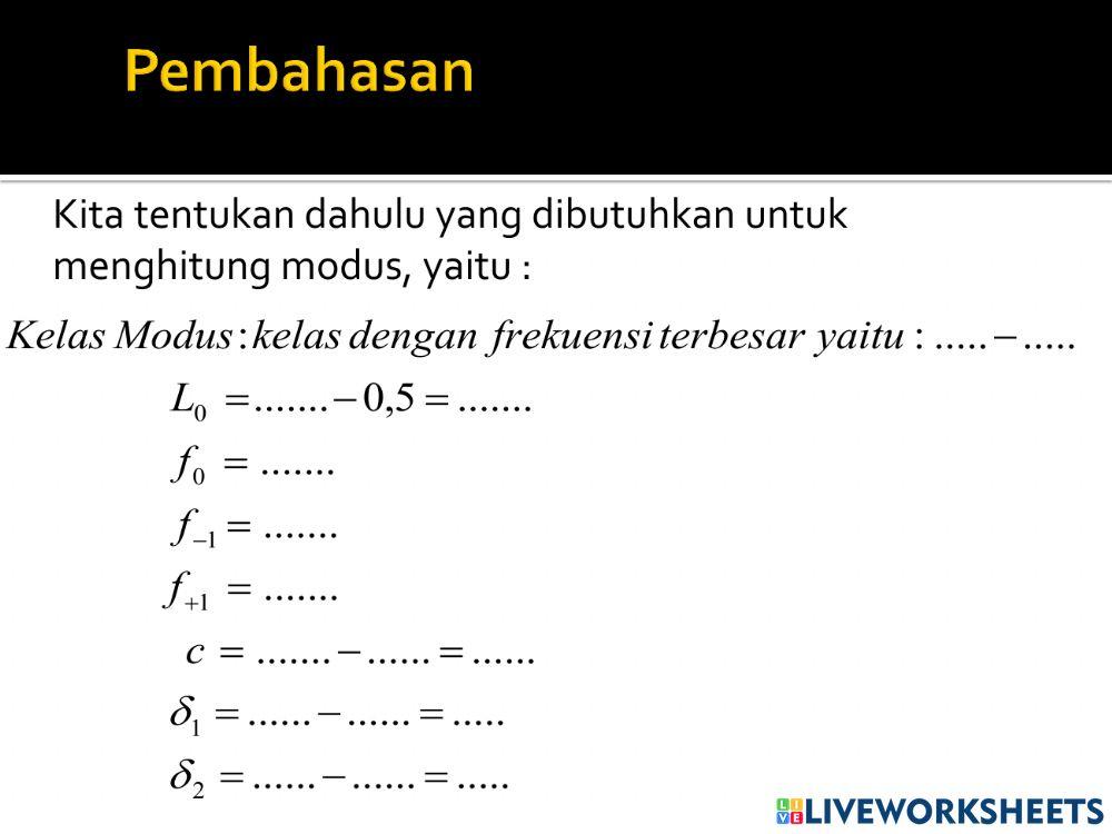 LKPD Modus Data Berkelompok