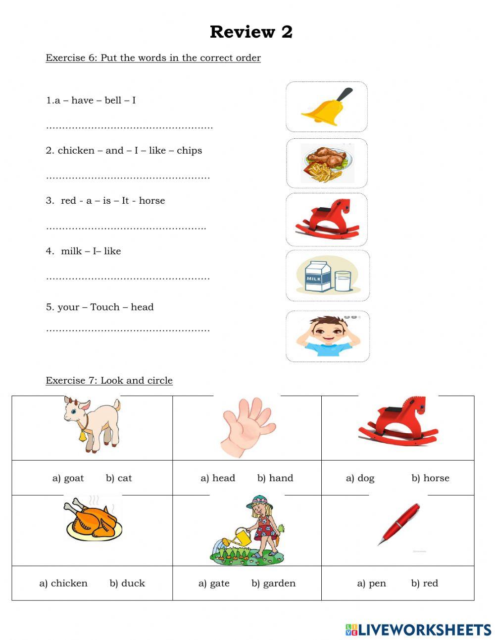 Grade 1 - REVIEW 2