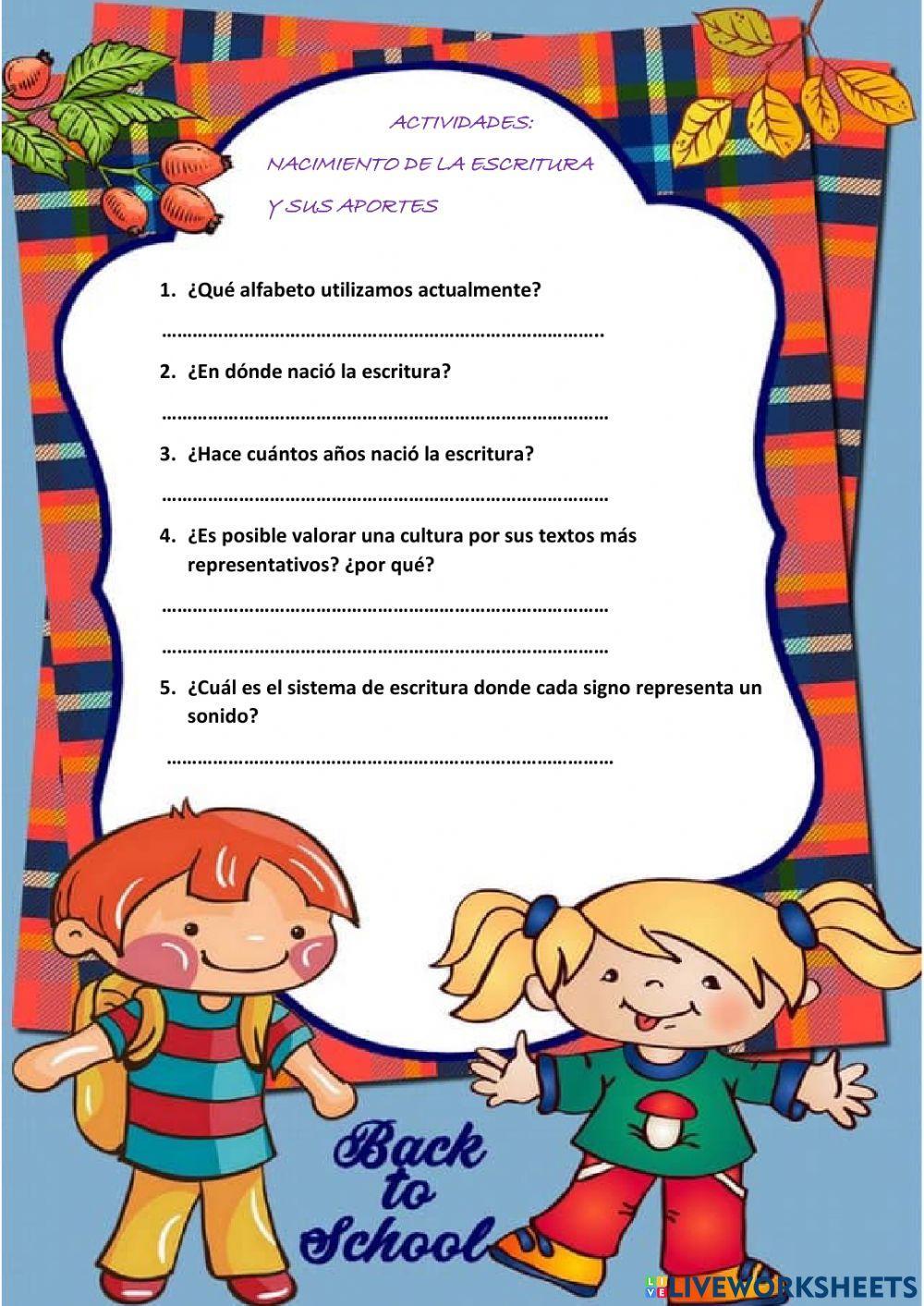 Nacimiento y aportes de la Escritura