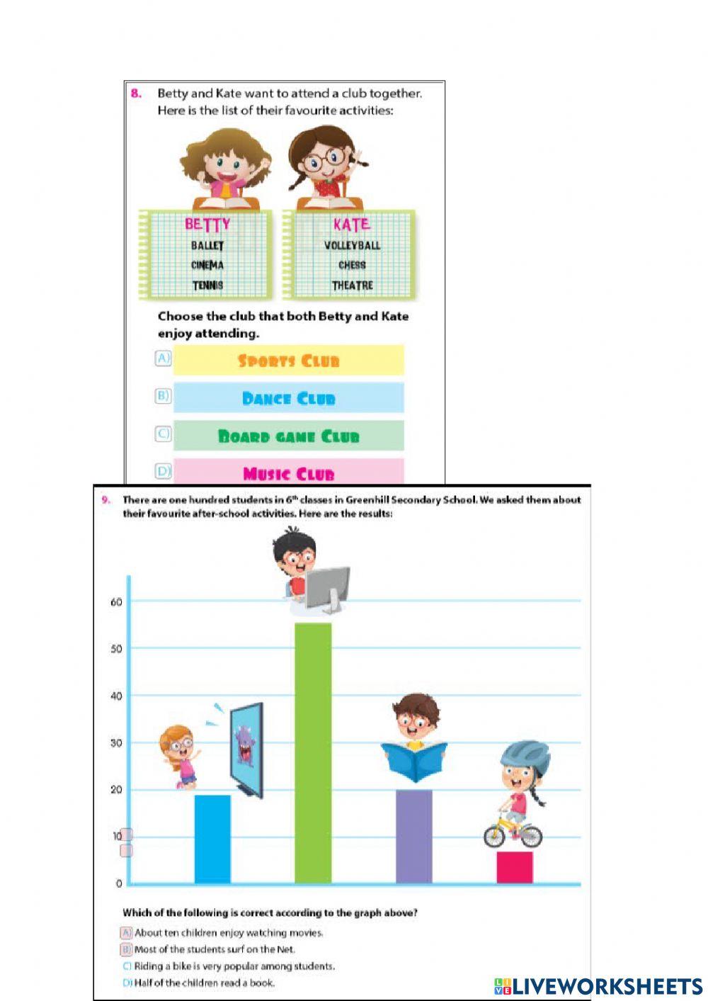6. Sınıf 1 - 2. Ünite Çalışma Kağıdı
